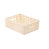 Caja de almacenamiento de escritorio, cesta de almacenamiento plegable, caja de almacenamiento de plástico, cesta de almacenamiento de cocina de plástico con mecanismo de empujar y tirar.