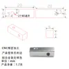 Acoplador de tira larga de aluminio M3 de 4 orificios Conector adaptador M4 Bloque de fijación Bloque cuadrado Barra de aluminio Disponible en fábrica de Dongguan