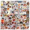 100 Adesivos de Desenho Animado de Rugby Rugby Decorativos para Guitarra Caderno Mala DIY Impermeável Transfronteiriço