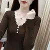 Camisa Básica Popular Feminina Nova para Primavera e Outono de 2026, Suéter Feminino, Top Moderno e Fashion para Este Ano