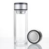 Fabricantes de origen gran capacidad creativo moda nuevo portátil taza de vidrio de alto borosilicato taza de separación de té