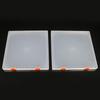 Caixa de Plástico Transparente Quadrada Ampliada Caixa de Armazenamento de Documentos de Mesa PP Caixa de Embalagem para Adesivo Nail Art Equipamento de Pesca