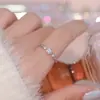 Anillo Qianjia S999 de Plata Pura con Circonita Dulce para Mujer, Simple y Lujoso, Anillo Abierto Nuevo Popular de Gama Alta, Disponible al por Mayor
