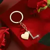 Llavero Colgante Letra Inglesa Incrustada de Diamantes Europeos y Americanos Regalo Conmemorativo Personalizado Creativo Llavero de Aleación Colgante para Bolso