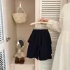 Conjunto de jaqueta com capuz de outono para bebê menina, roupa estilosa para criança pequena com calça reta de barra franzida, conjunto casual de duas peças para atividades ao ar livre estilo coreano
