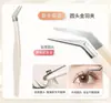 Pinça de Aço Inoxidável para Cílios Postiços, Pinça para Extensão de Cílios, Ferramentas de Precisão para Cílios Blooming, Aplicador Manual de Adesivo