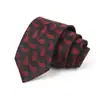 Gravata Masculina para Negócios, Banquete, Uso Casual, Gravata de Luxo, Estampa Jacquard de Seda Poliéster, Logo Bordado, Atacado Personalizado