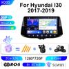 Adequado para Modelos 17-19 de Navegação Automotiva Hyundai I30, Navegação GPS Inteligente Carplay, Navegação com Tela de Controle Central Máquina Tudo-Em-Um