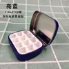 Mini Paleta Caja de Lata Pintura de Acuarela Esmalte de Uñas Gel Caja Dispensadora Portátil para Exteriores Tapa abatible Caja Metálica para Caramelos