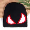 Popular de Otoño e Invierno Transfronterizo Estilo Y2K Elegante Divertido Casual Ojos Grandes Tejido Jacquard Gorro Hombres y Mujeres Calle Cálido Frío Gorro