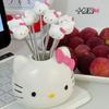 Libro Caperucita Roja con Casa Creativa Hello Kitty Tenedor de Fruta de Acero Inoxidable Red Alta Gama de Color Lindos Palillos de Fruta