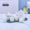 Tetera Cerámica Simple de Gran Capacidad, Hervidor Resistente a Altas Temperaturas, Taza de Agua, Juego Completo de Tazas, Tetera de Lujo, Hervidor de Agua Fría