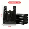 Sacos de Lixo Grandes para Uso Doméstico, Espessados, com Alças, Estilo Colete, Sacos Plásticos Descartáveis Comerciais para Banheiro e Cozinha