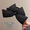 Pinza para el Cabello Acolchada con Lazada Negra para Mujer, Estilo de Alta Gama, Nuevo Pinza Grande 2026 para Cabello Grueso, Pinza de Tiburón para la Parte Posterior de la Cabeza