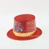 Directo de Fábrica Polvo Dorado Sombrero de Copa Estampado Feliz Año Nuevo Sombrero de Plástico de Moda Fiesta de Año Nuevo Logo Personalizado