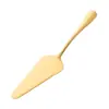 Espátula para Bolo de Aço Inoxidável 304 Faca para Bolo de Aço Inoxidável 1010 Espátula Triangular Serrilhada Espátula para Pizza Raspador de Confeitaria