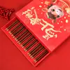 Palillos de Año Nuevo Palillos de Madera para Alitas de Pollo Caja de Regalo 10 Pares Caja de Regalo de Sándalo Rojo Embalaje Año del Caballo Palillos de Madera Sin Pintura Sin Cera