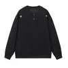 Sudadera Henley Retro Americana Nueva Otoño 2026 para Hombres y Mujeres, Top Casual Trendy Holgado de Alta Gama