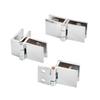 Bisagra de vidrio no abatible toda de cobre bisagra para puerta de vinoteca bisagra pequeña engrosada bisagra para puerta de vitrina de vidrio 180/90/0 grados