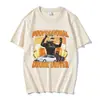 Camiseta Divertida 2025 Motorista Bêbado Profissional Feminina Solta Tamanho Grande Moda Retrô Manga Curta Algodão Puro Casual