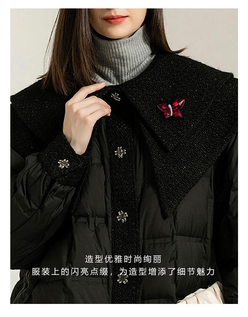 时尚优雅高档水晶蝴蝶胸针小众高级感个性昆虫胸花新品