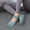 Meias Toesox qualidade nova gradiente yoga meias tie-dye sem calcanhar cinco dedos esportes pilates dispensando meias antiderrapantes