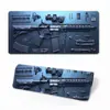 Temu Popular Série de Pistolas 3D Desk Pad para E-Sports Mouse Pad Grande High-End Pad para Teclado de Computador Pad para Estudo Escritório