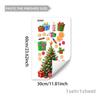 Corona Caja de Regalo de Navidad Vieja Pegatinas Decorativas Inglesas para Ventana Dormitorio Sala de Estar Pared de Fondo de Ventana Decoración del Hogar Pegatinas de Pared Autoadhesivas