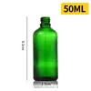 Frascos de Vidro Coloridos à Prova de Luz para Óleos Essenciais, Frascos Dispenser de Vidro com Conta-gotas de Borracha, Frascos para Líquidos Essenciais, Atacado de Fábrica Personalização