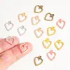 Colgante de Corazón Hueco Multicolor DIY Accesorios de Joyería de Aleación Retro Colgante Más Vendido en Amazon 14*11mm