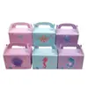 Maleta de Sirena con Vida Marina Caja de Regalo para Fiesta Navideña Caja de Dulces para Niños Caja de Papel Grande para Souvenirs