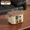 Caja de Almacenamiento Hogar Estilo Antiguo Bocadillos Juguetes Libros Dormitorio Estudiante Caja Organizadora Ropa Artículos Varios Caja de Almacenamiento Grande