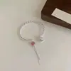 Novo Conjunto de Pulseiras com Sino Antigo Estilo Chinês para Mulheres, Pulseira de Luxo Leve de Nicho com Acessórios de Franja, Design Elegante de Lótus