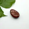 Pingente Gota d'Água Estilo Europeu e Americano Cristal Natural Ágata Pedra Bruta Oval 2,0mm Furo Lateral Colar Pingente DIY Jade