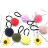 Acessórios de cabelo coreanos cocar corda Korean multi-color imitação bola de pelo de coelho anel de cabelo fabricantes atacado Taobao explosões cocar