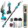 Entrega de fábrica sierra eléctrica para ramas altas recargable poda a gran altura motosierra para ramas altas rama alta cadena eléctrica de litio sierra para ramas altas
