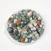 Piedras Rodadas de Colores de Piedra Natural, Piedras Rodadas de Cristal, Piedras Semipreciosas, Piedras de Energía para Meditación, Piedras de Ofrenda para Buda, Siete Tesoros, Ágata de Colores Incrustada