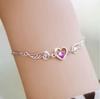 Pulseira Amante de Anjo Pulseira Banhada a Prata Feminina Versão Coreana Presente para Namorada Joia de Mão Pulseira do Amor Fabricante Atacado