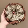Scrunchie de tela estilo coreano para mulheres, extra grande, prendedor de cabelo de alta qualidade, corda de cabelo de moda vintage para rabos de cavalo, acessório de cabelo elástico