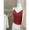 6099 # Estilo Nuevo Otoño e Invierno Encaje Francés Cálido Todo en Uno Camisola de Terciopelo para Mujer con Copas para Capa Interior de Deseo Puro
