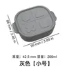 Fiambrera de Silicona Fiambrera para Calentar en Microondas para Trabajadores de Oficina Caja de Almacenamiento para Cocina Juego de Fiambreras Cuadradas