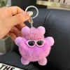 Muñeco Elfo Bola de Carbón Lazo Lindo Colgante para Mochila Escolar Muñeco de Peluche Colgante para Llavero de Coche Regalo para Mujer