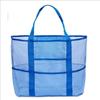 Bolso de Mano de Malla para Viajes de Ocio al Aire Libre Transparente Calado Bolsa de Aseo Malla Vacaciones Natación Hombro Playa
