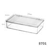 Jaula para Vajilla Cesta para Palillos Caja de Almacenamiento Acrílico Transparente Estrecha Larga Rectangular Cajón de Cocina Incorporado Cuchara Tenedor Pala