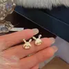 Pendientes de Flor Perla Zirconia Estilo Retro Francés Elegantes y Suaves para Mujer, Lujo Ligero, Exquisitos y de Alta Gama, Hermosos Pendientes