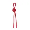 Nó Mandala de Cor Sólida com Ponta de Borracha, Cordão Decorativo com Pingente de Algodão Reciclado 13cm, Pingente de Chaveiro Tecido à Mão