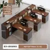 Mesa Moderna para Funcionários de Escritório com Gavetas, Estação de Trabalho Simples para Funcionários, Mesa Financeira, Mesa de Computador para Escritório, Mesa Dupla para Escritório com Cadeiras