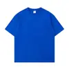 Algodão de Xinjiang 400g Camiseta de Algodão Puro Pesado Manga Curta Solta Branca Pura Camiseta Básica com Camiseta Engrossada para Homens e Mulheres