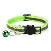 Collar Reflectante Desmontable para Gato con Hebilla Redonda de Oreja de Gato Hebilla de Seguridad Collar con Campana para Perro En Stock