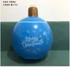 Bola de Natal Inflável Transfronteiriça PVC Suprimentos de Natal Pingente Bola de Atmosfera Festiva Bola para Decoração de Festa ao Ar Livre Adereços Bola